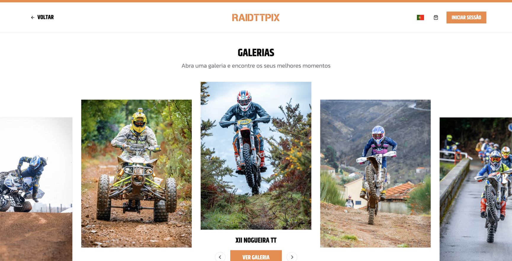 Catálogo de galerías de eventos en la tienda online de RaidTTPix.